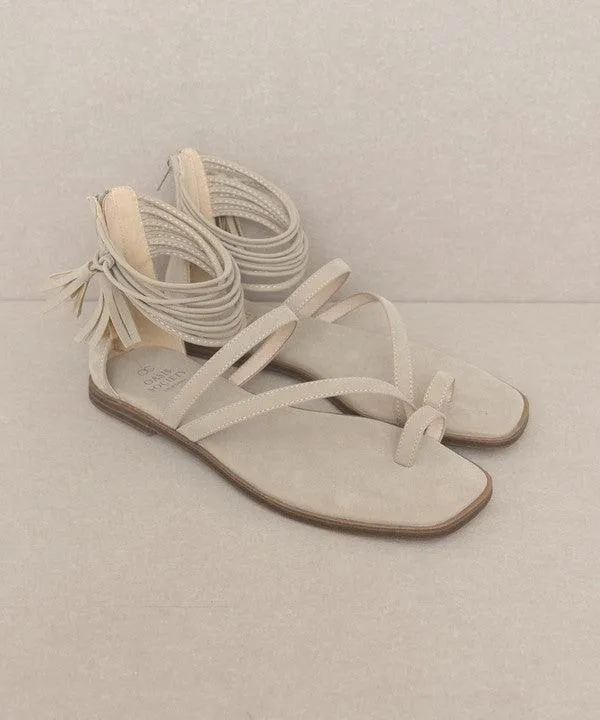 Abril Strappy Ankle Wrap Sandal