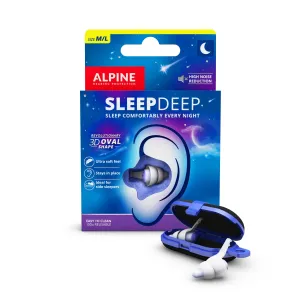 Alpine SleepDeep Reusable Sleeping Earplugs