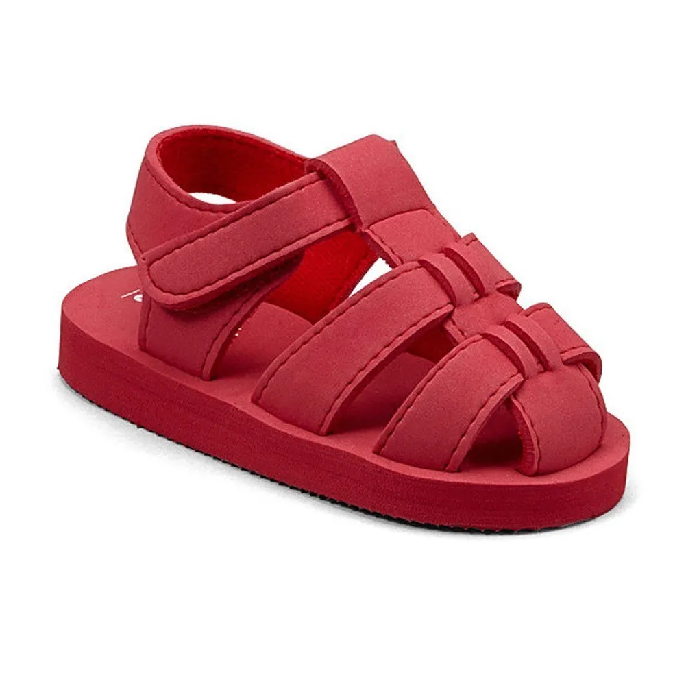 Baby Girls Red EVA Foam Fisherman Sandals 5-10 Toddler