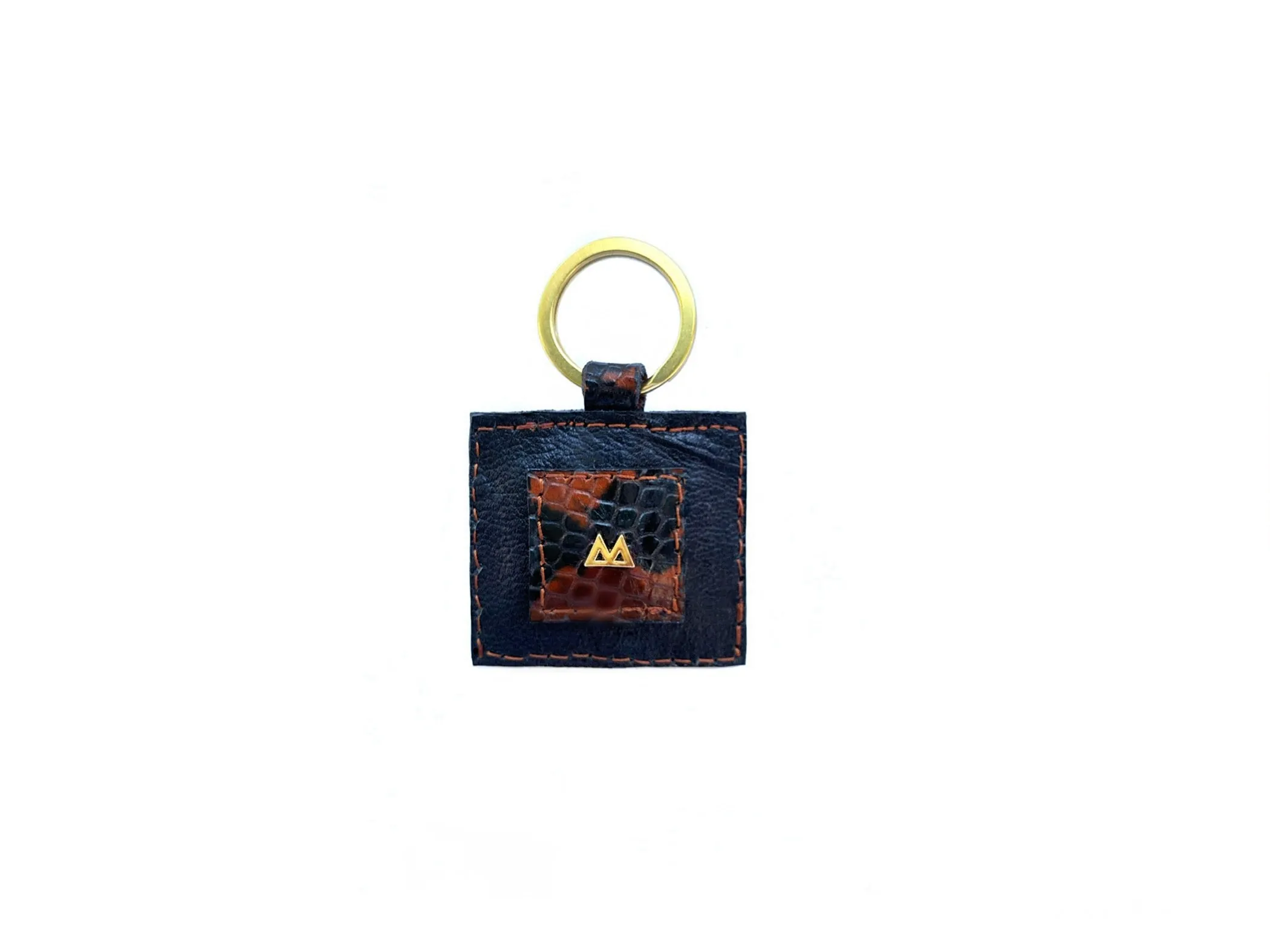 BLACK SQUARE KEY RINGS