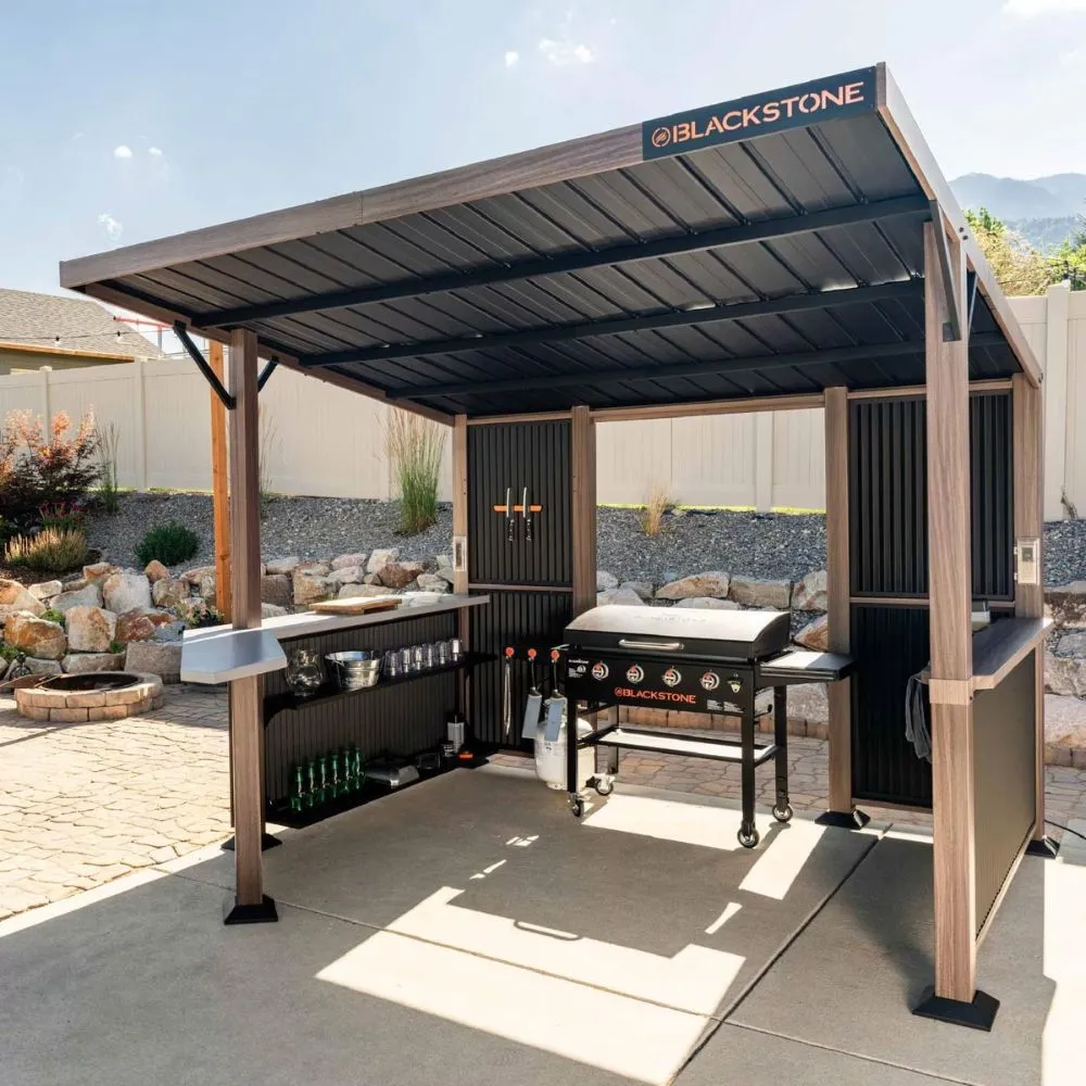 Blackstone 10 x 10-Foot Bar and Griddle/Grill Pavilion