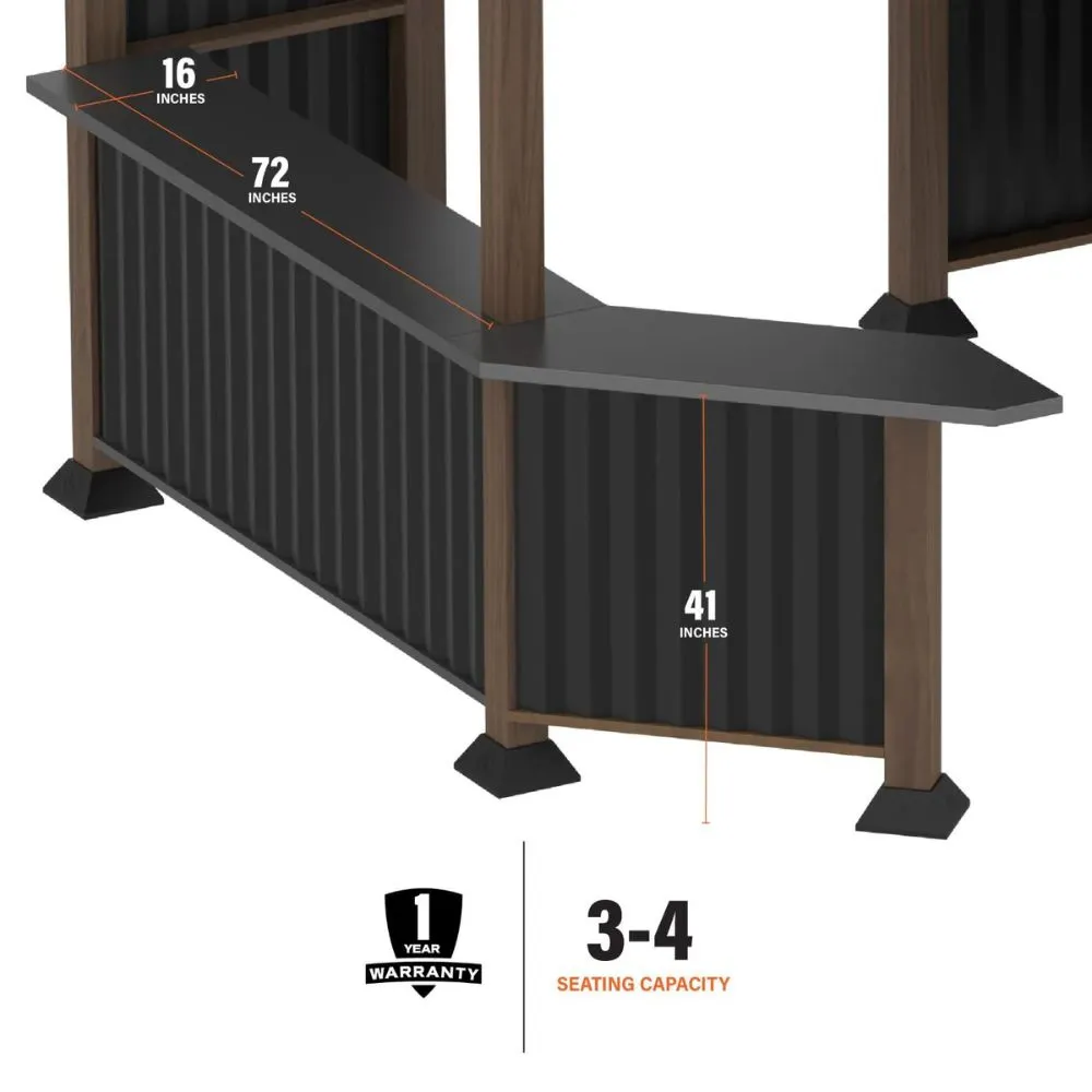 Blackstone 10 x 10-Foot Bar and Griddle/Grill Pavilion