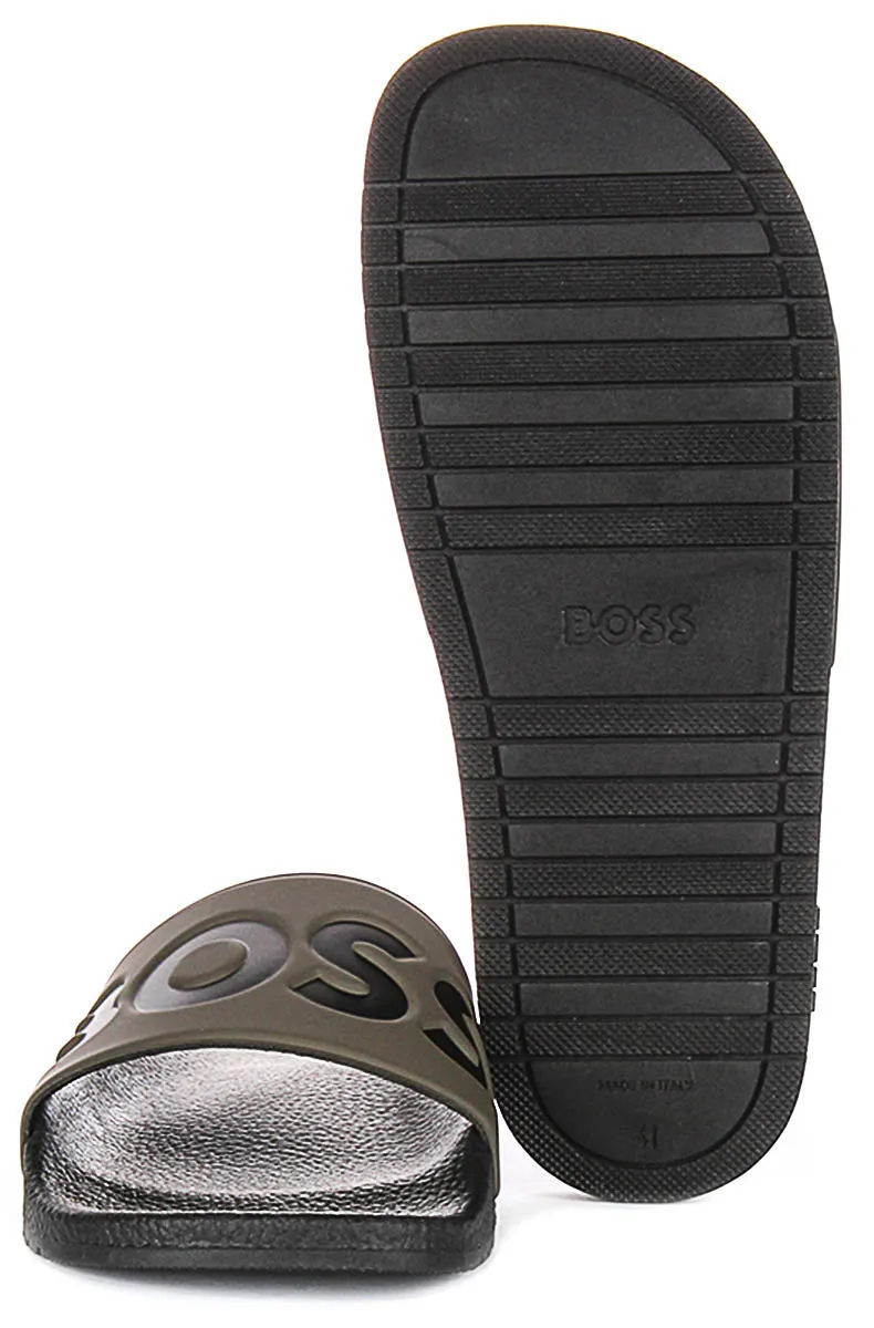 Boss Aryeh Slide In Green For Men