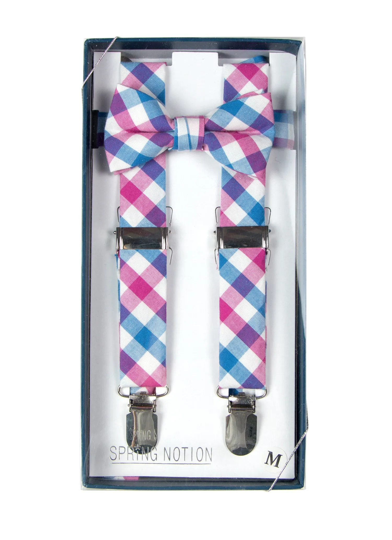 Boys' Cotton Suspenders & Bow Tie Gift Set