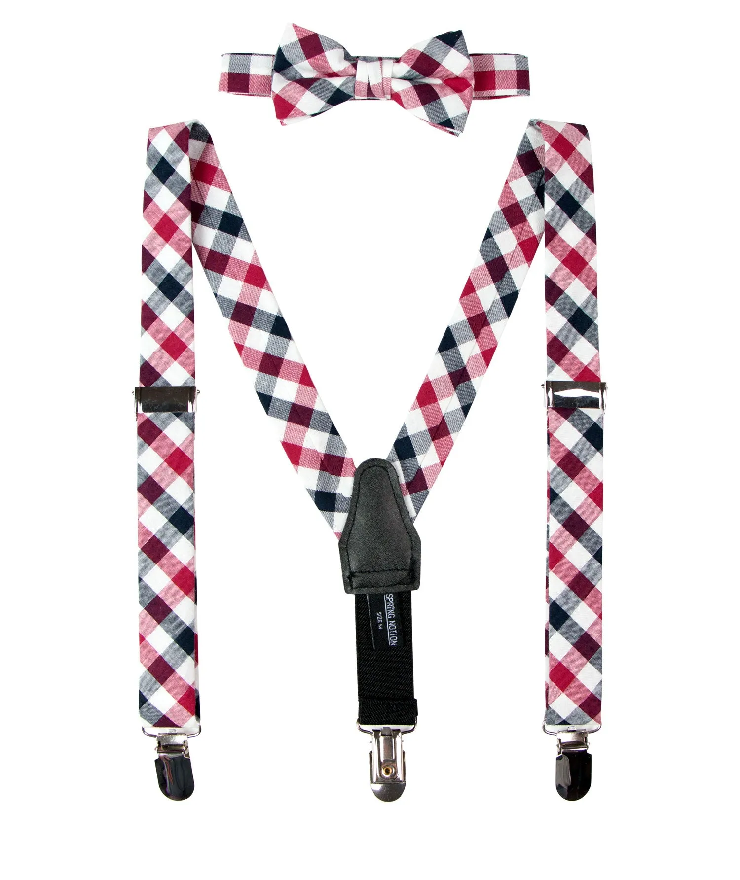 Boys' Cotton Suspenders & Bow Tie Gift Set