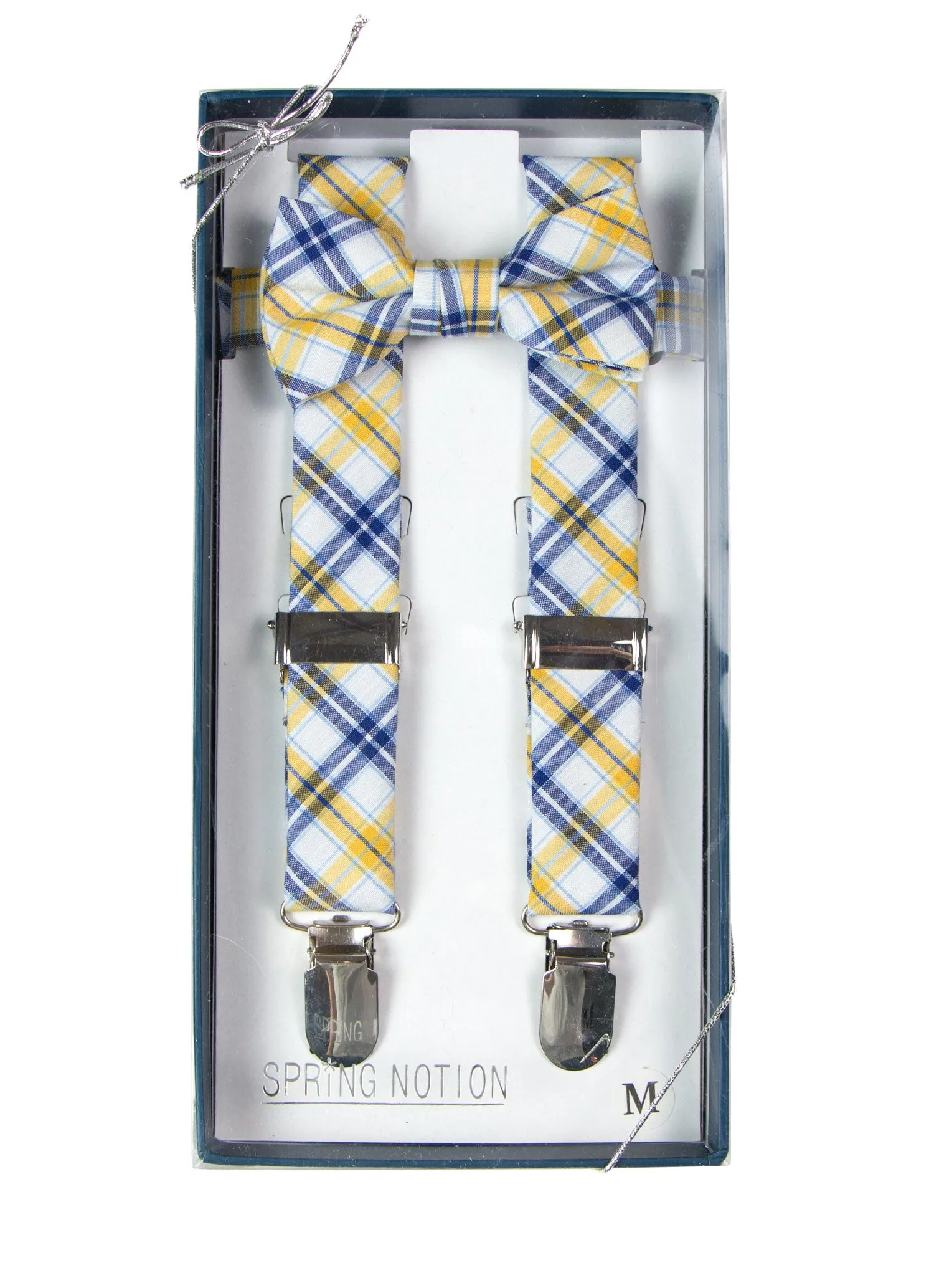 Boys' Cotton Suspenders & Bow Tie Gift Set