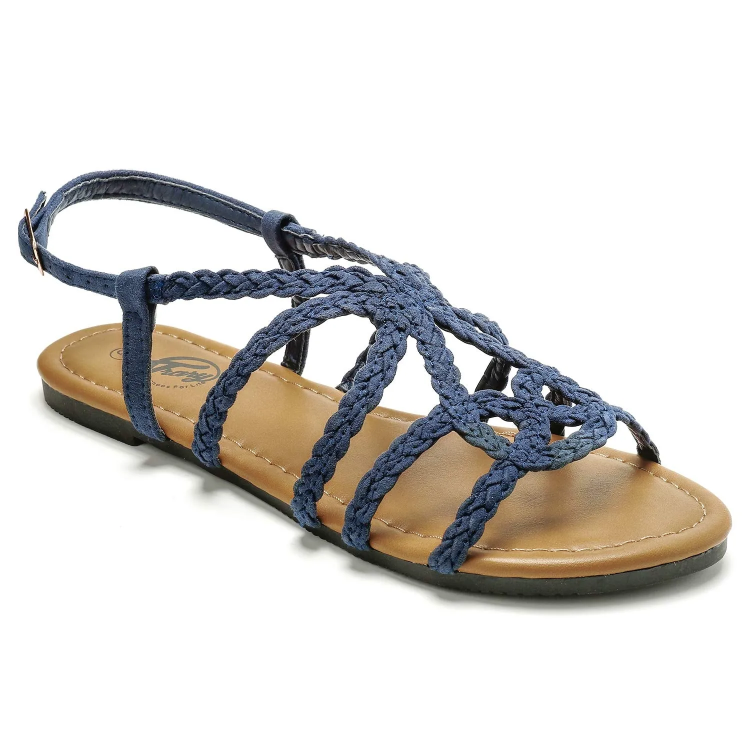 Braided Strap Open Toe Sandals