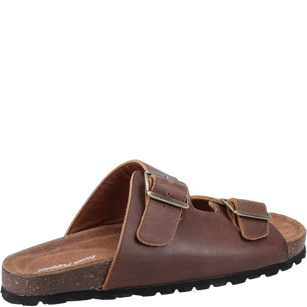 Brown Nash Slider Sandals