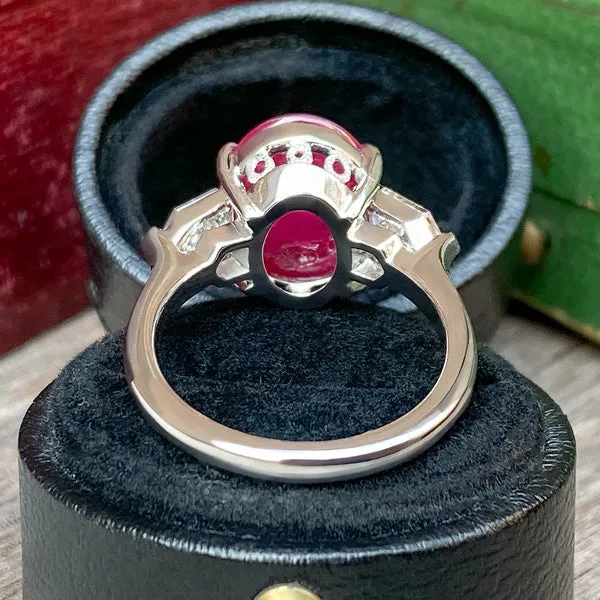 Burmese Ruby & Diamond Ring