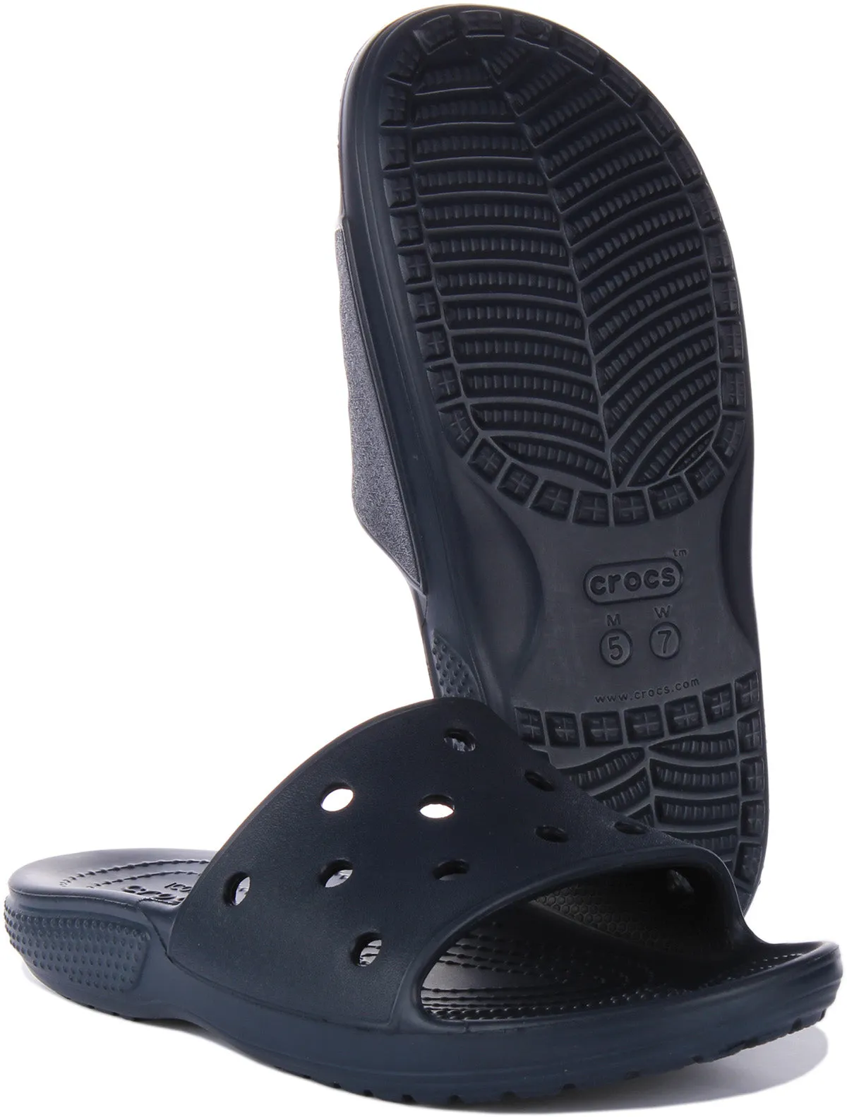 Crocs Classic Slide In Navy