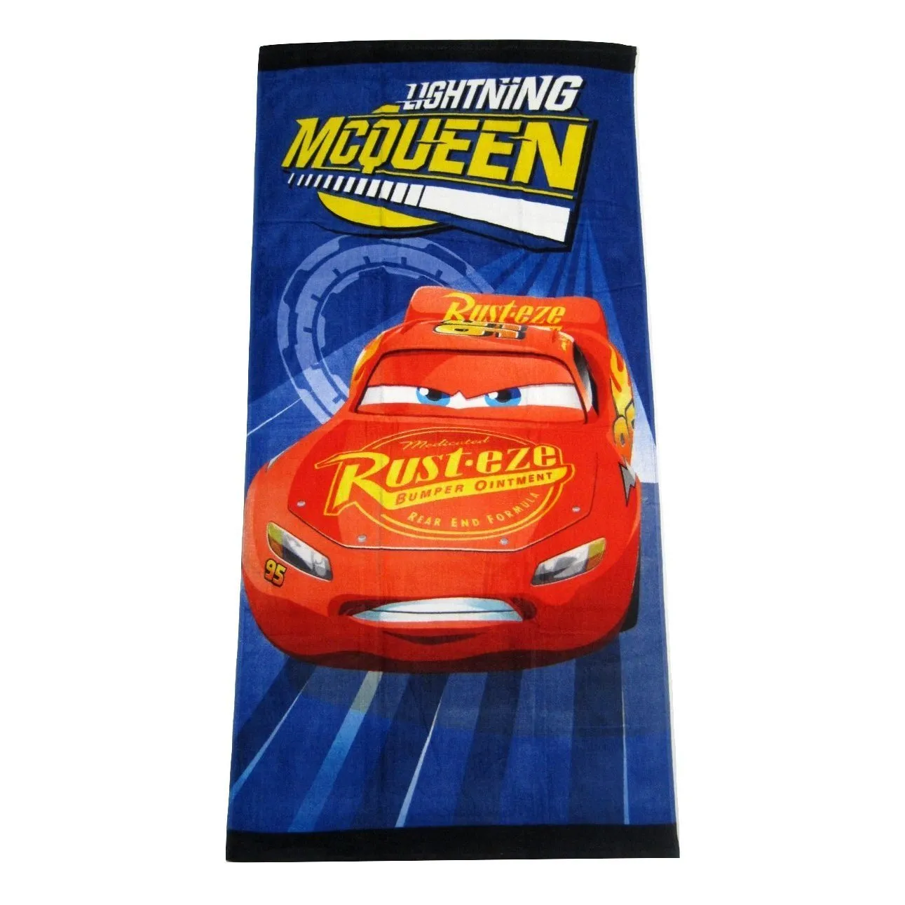 Disney Pixar Cars Lightning McQueen Clubhouse Fiber Reactive Beach Towel - Turbo