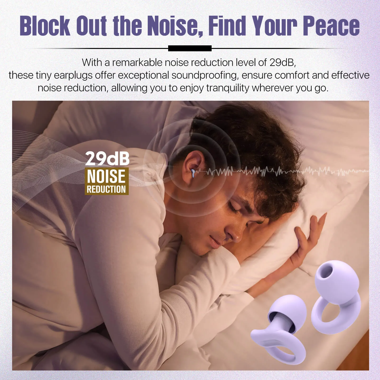 DreamComfort - Hearprotek 29db Noise Reduction Sleeping Ear Plugs