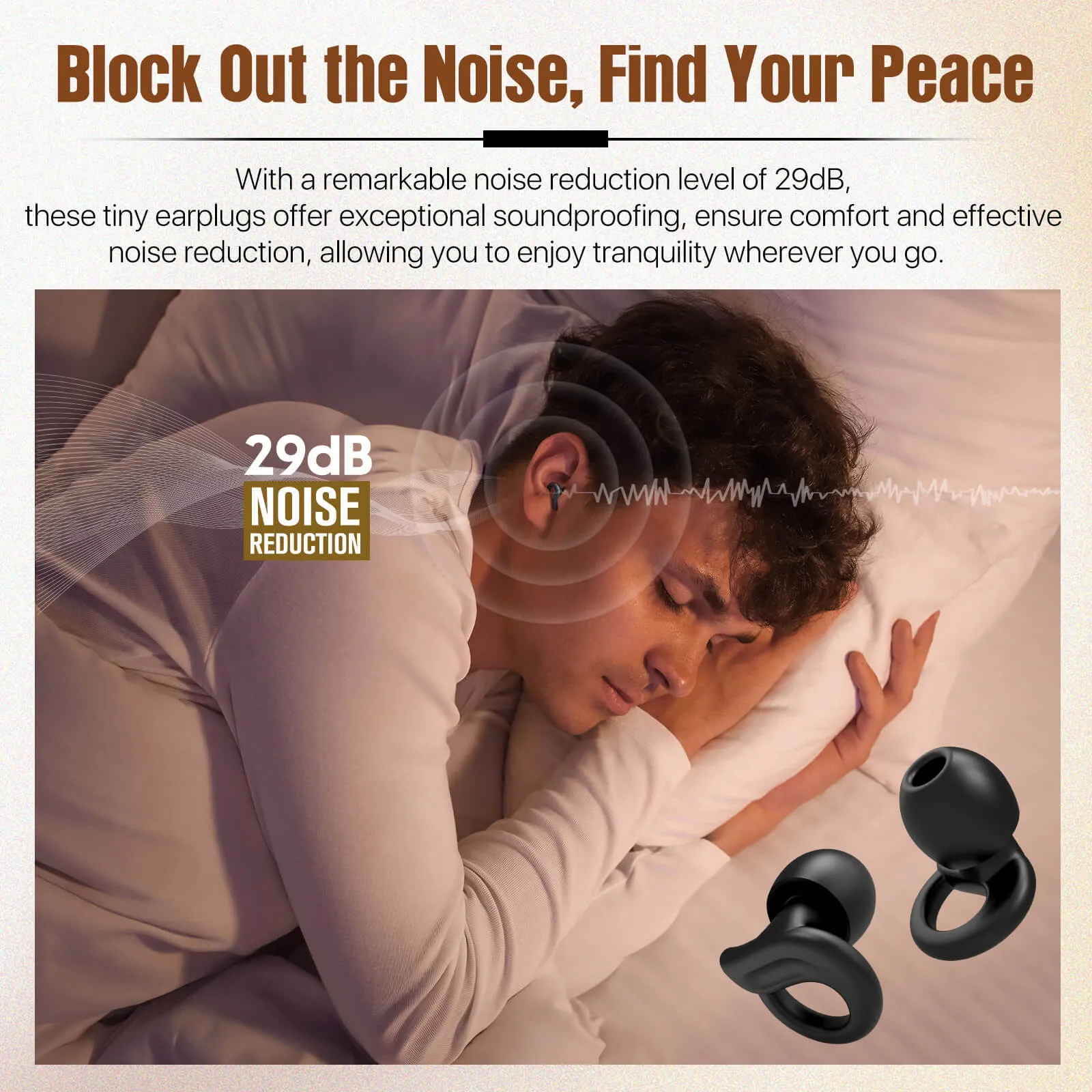 DreamComfort - Hearprotek 29db Noise Reduction Sleeping Ear Plugs