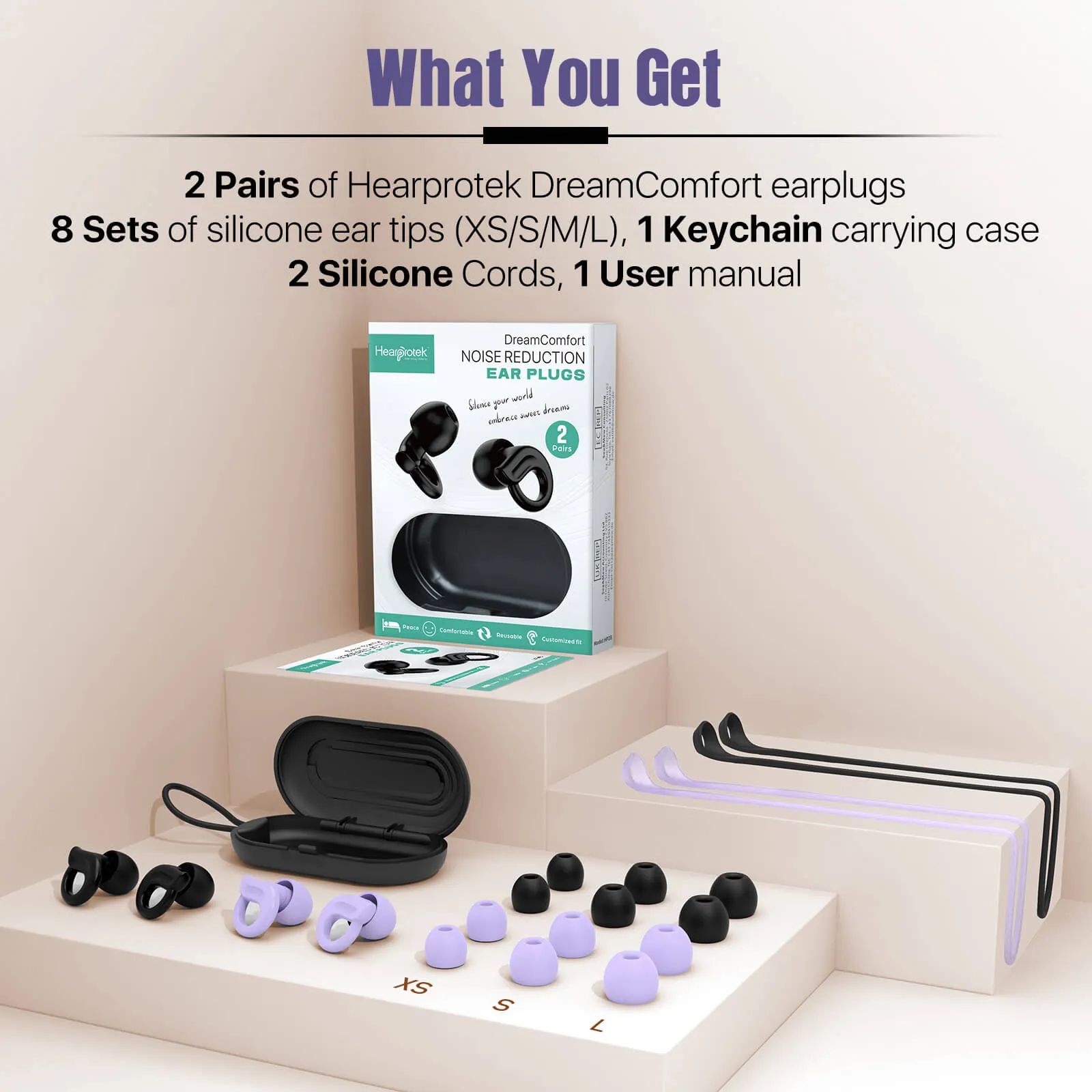 DreamComfort - Hearprotek 29db Noise Reduction Sleeping Ear Plugs