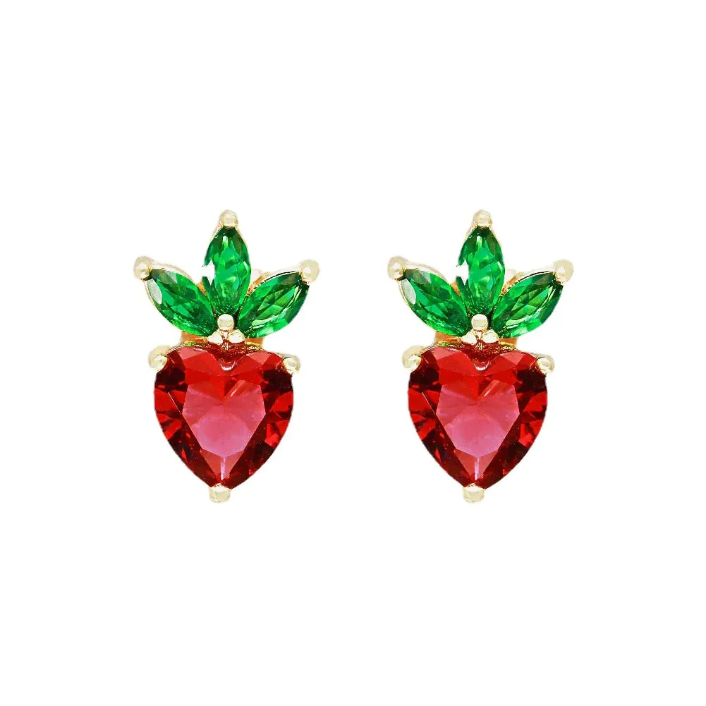 Earrings fruits heart Mini