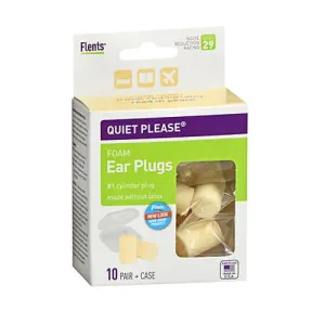 Flents Quiet Please Foam Ear Plugs 10 pair By Apothecary Products