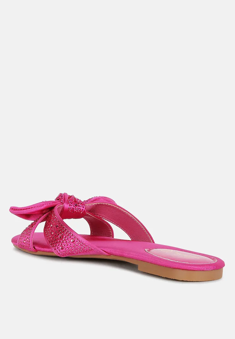 Fleurette Bow Flat Sandals