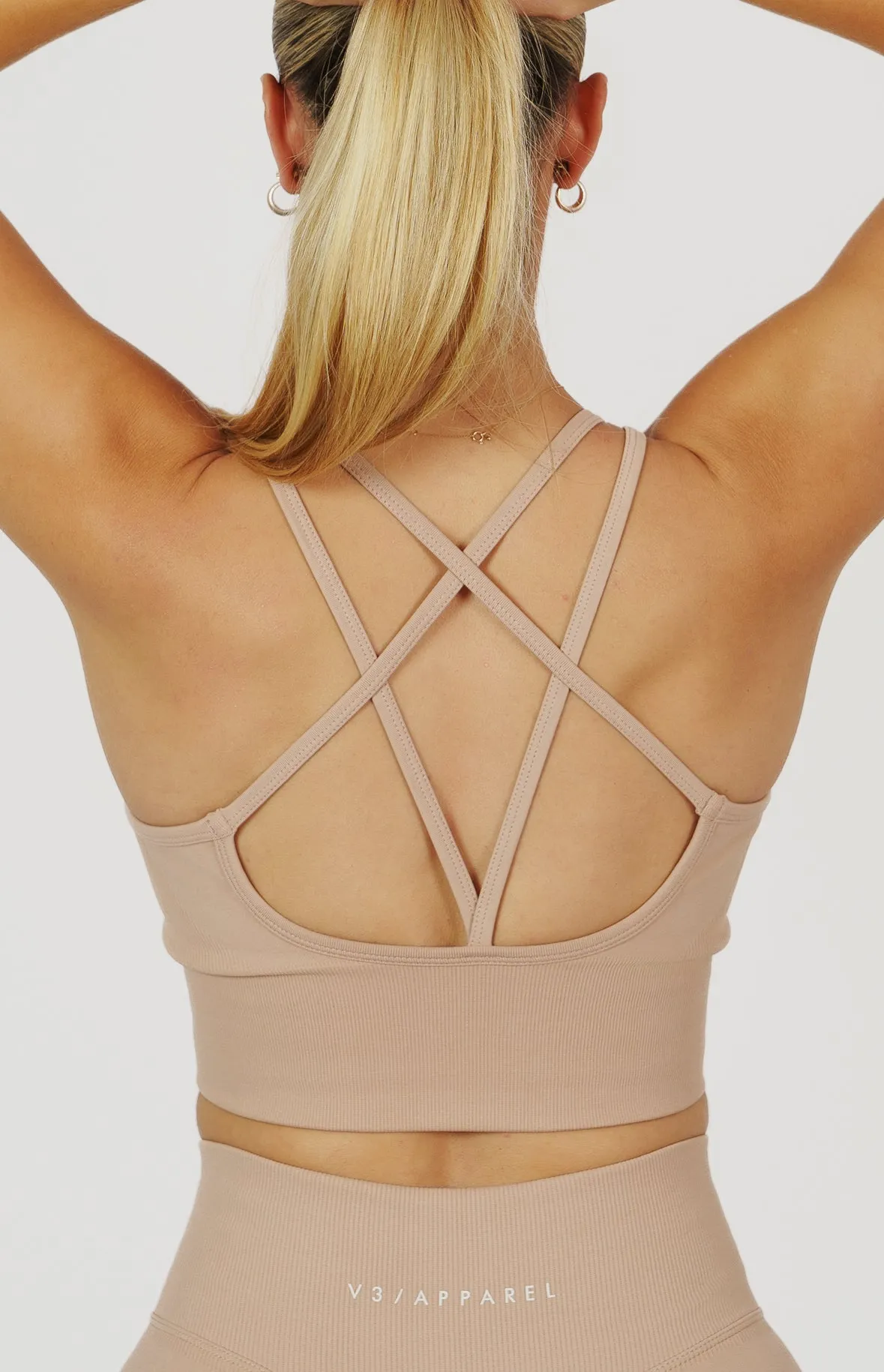 Form Seamless Strappy Sports Bra - Dusty Pink