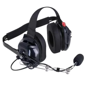 H42 Behind the Head (BTH) Headset for 2-Way Radios - Carbon Fiber Color