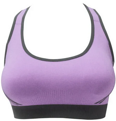 Hot Selling ! Multicolors ! Women Padded Top Athletic Vest Gym Fitness Sports Bra Stretch Cotton Seamless popular