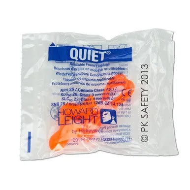 Howard Leight Quiet Reusable QD30 Corded Earplugs - 100 Pair/Box