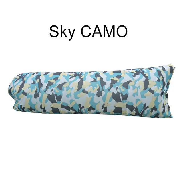 Inflatable Folding Sleeping Lazy Bag Waterproof Portable Air Sofa Pocket Outdoor Beach Camping Lengthened Sleeping Lazy Bed