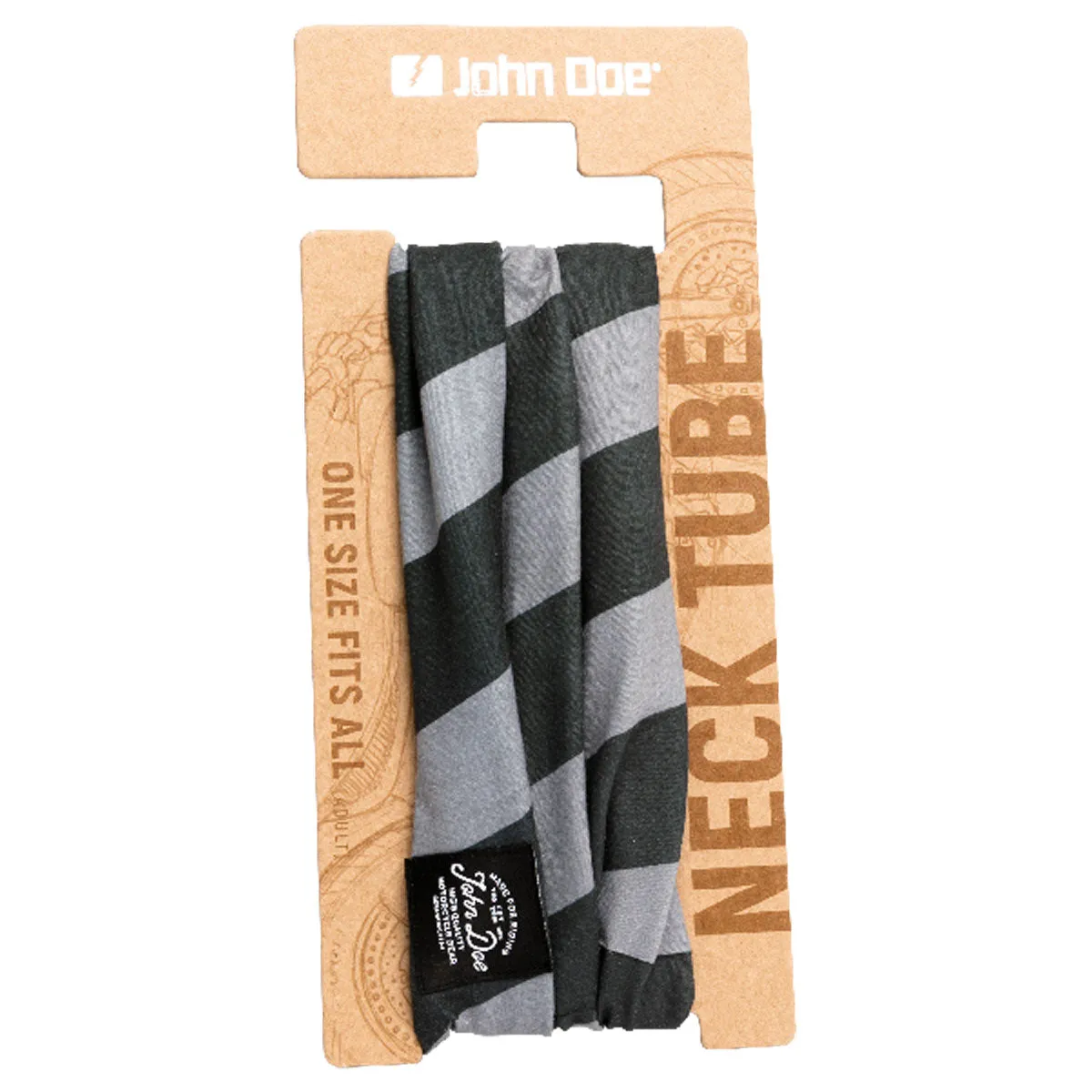 John Doe Multifunctional Neck Tube Stripes Black / Grey