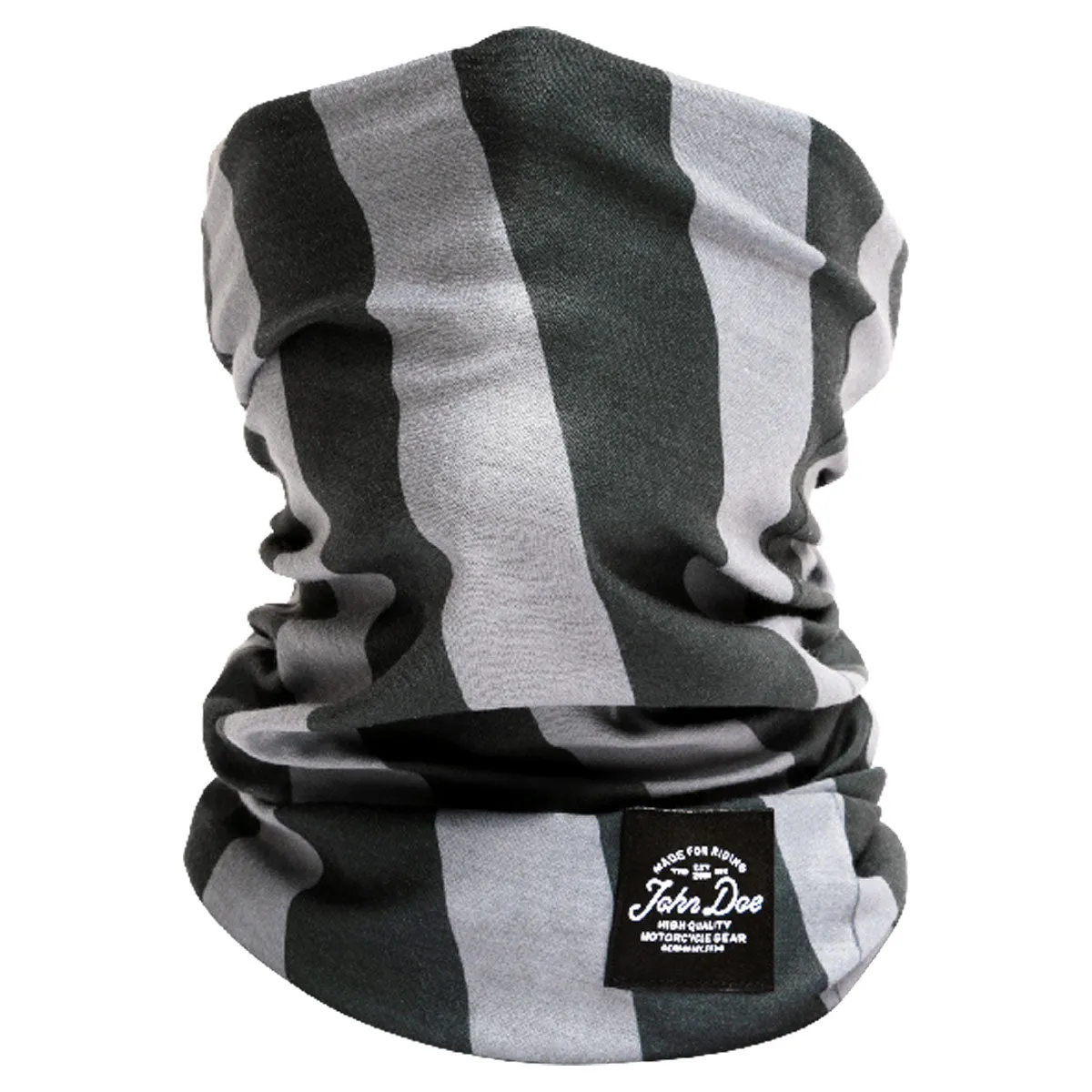 John Doe Multifunctional Neck Tube Stripes Black / Grey