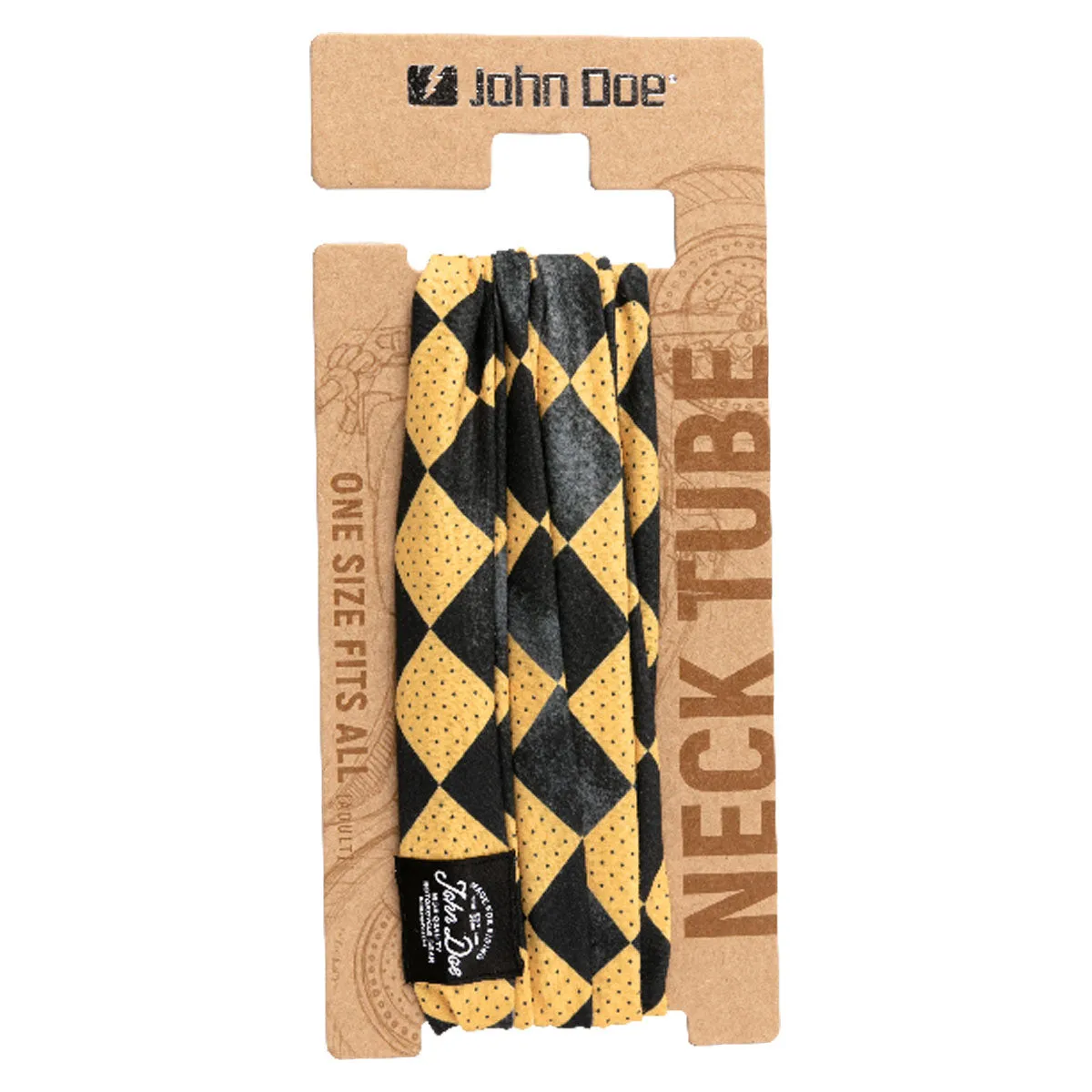 John Doe Multifunctional Neck Tube Vintage Flag Yellow / Black