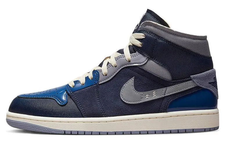 Jordan 1 Mid SE Craft Obsidian (GS), black/blue