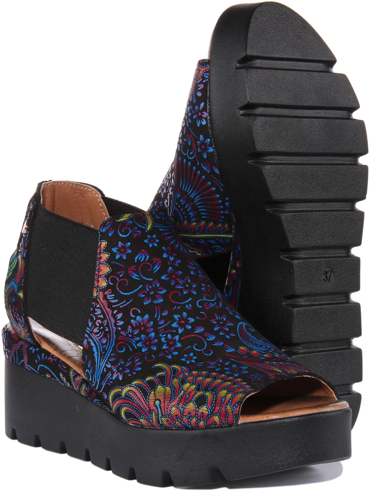 Justinreess England 7100 In Black Paisley For Women