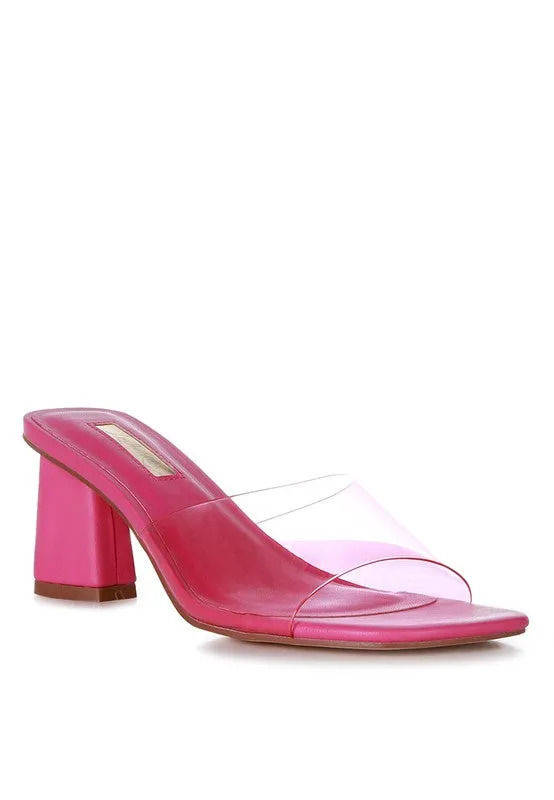 la Flirt - Clear Strap Sandals For Women