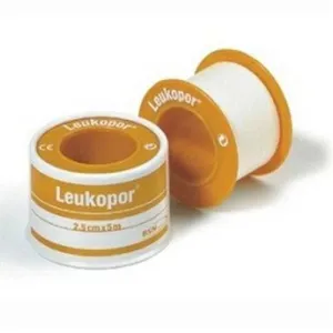 Leukopor Hypo-Allergenic Surgical Tape 1.25cm x 5m x6