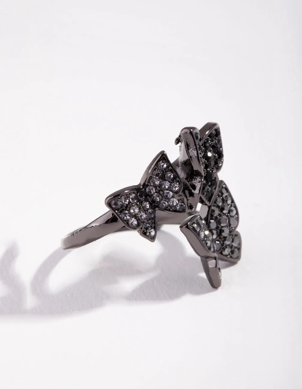 Matte Cluster Butterfly Ring