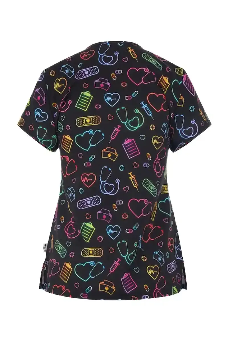 Meraki Sport Women's Print Scrub Top | Nurse Essentials