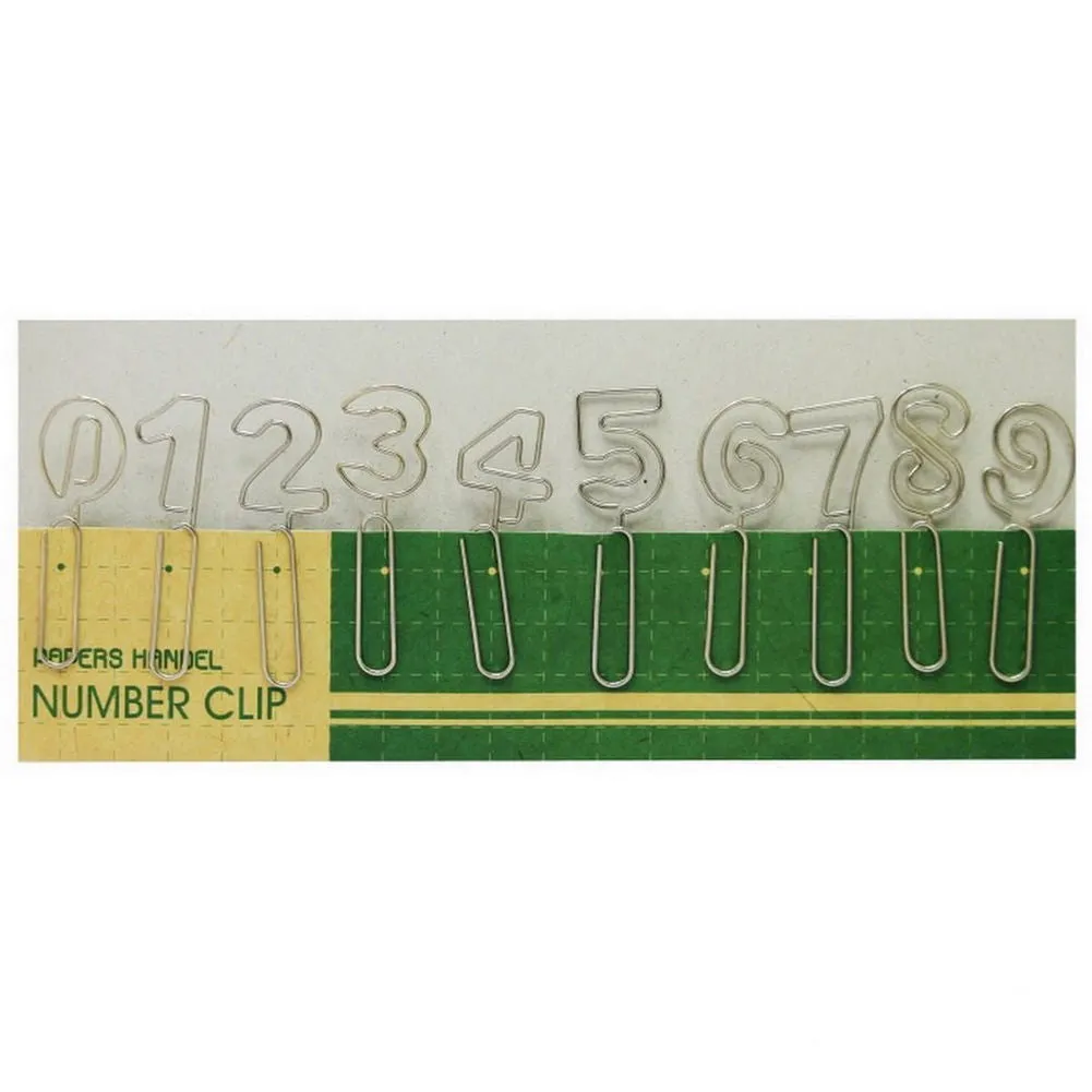 Metal Number Paper Clip