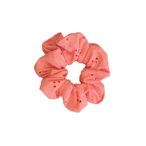 Pastel Poolside Peach Berry Scrunchie