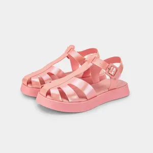 Pink platform sandal