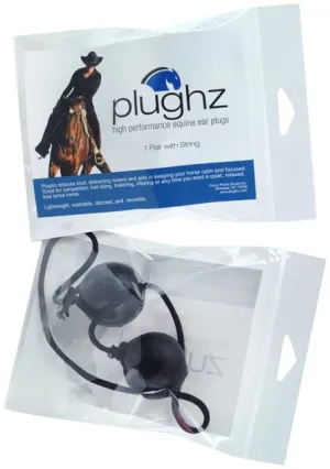 Plughz Equine Ear Plugs with Cord