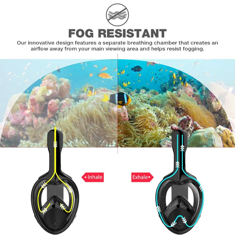 Professional Snorkeling Diving Mask Anti Fog