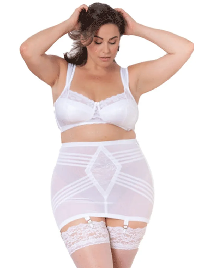 Rago Extra Firm Open Bottom Girdle with Garters