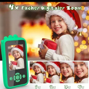 Real phone for kids - phone with camera, games and music - Ctype charging phone with two cameras