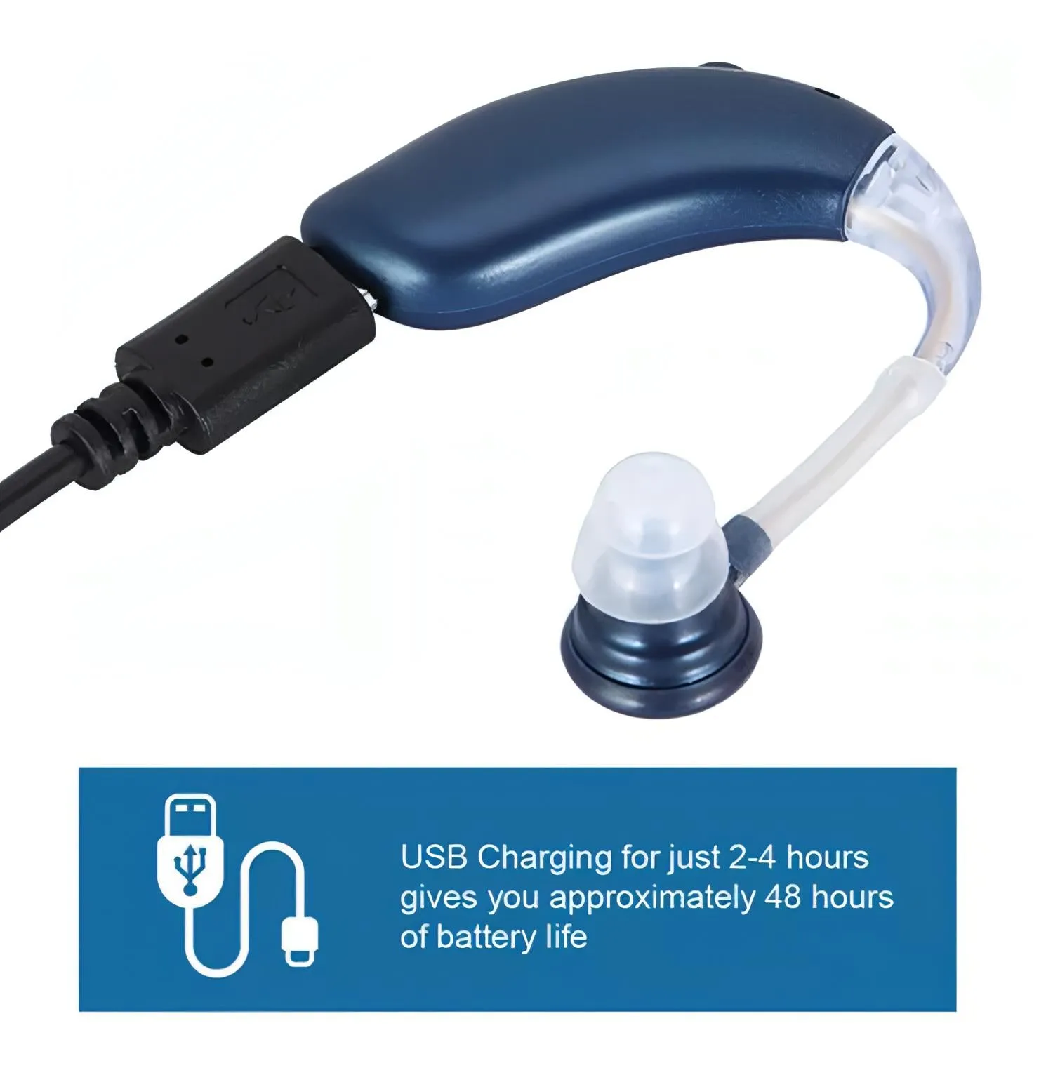 Rechargeable Hearing Aid | With Noise Cancelling & Hearing Devices Assist.