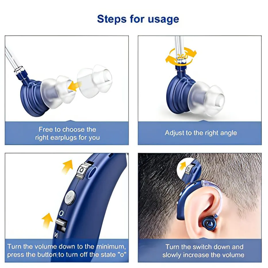 Rechargeable Hearing Aid | With Noise Cancelling & Hearing Devices Assist.