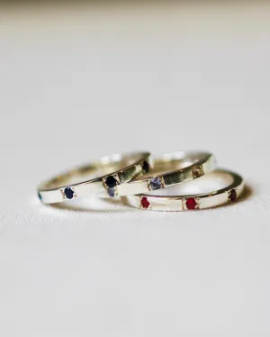 Ruby stacking ring