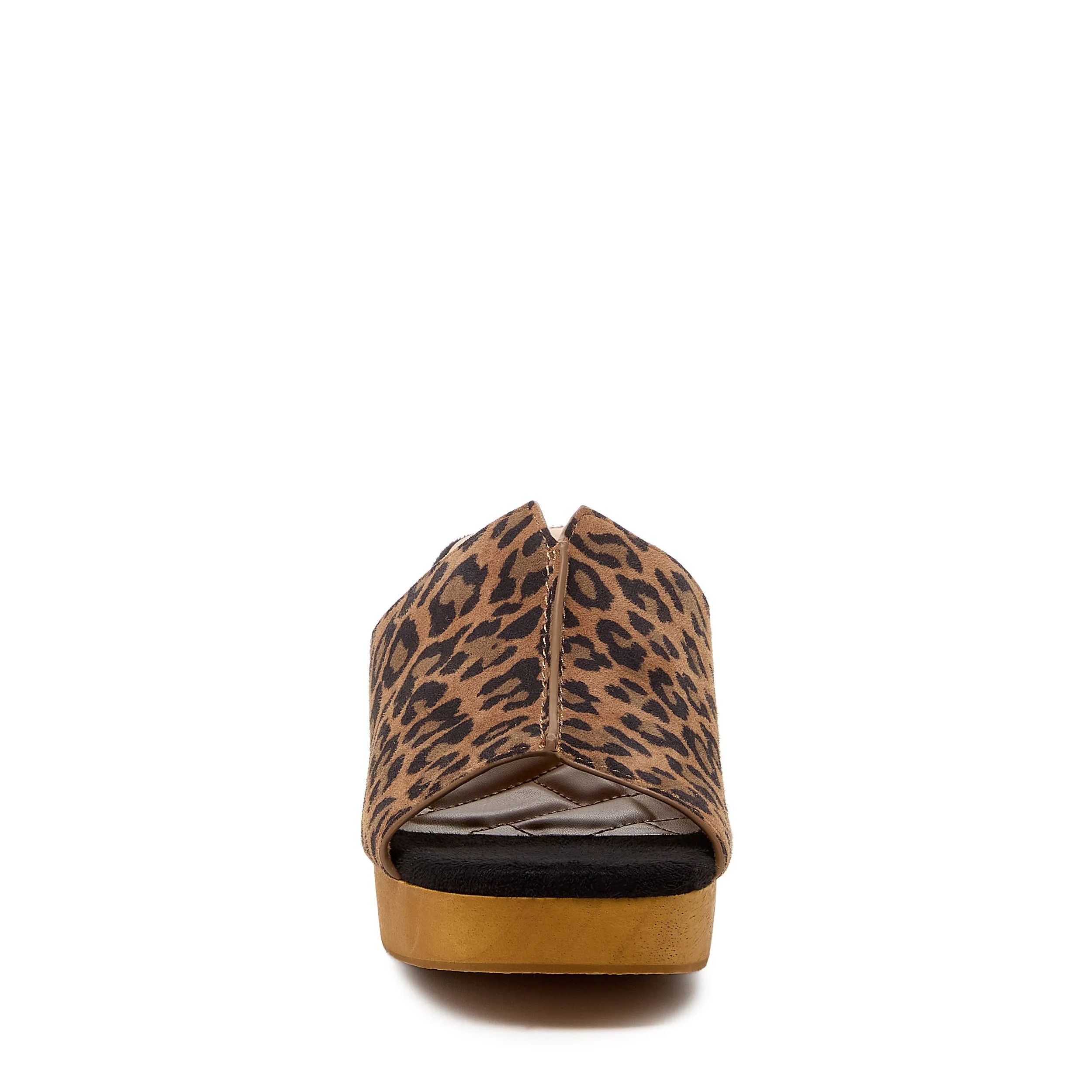 Ryan Leopard Platform Slide Sandal