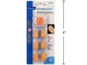 Soft Foam Ear Plugs 4 Pairs with Storage Case