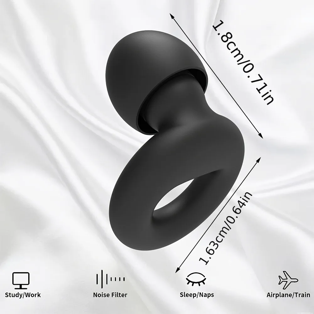 Soft NoiseReducing Ear Plugs for Sleep with 4 Sizes