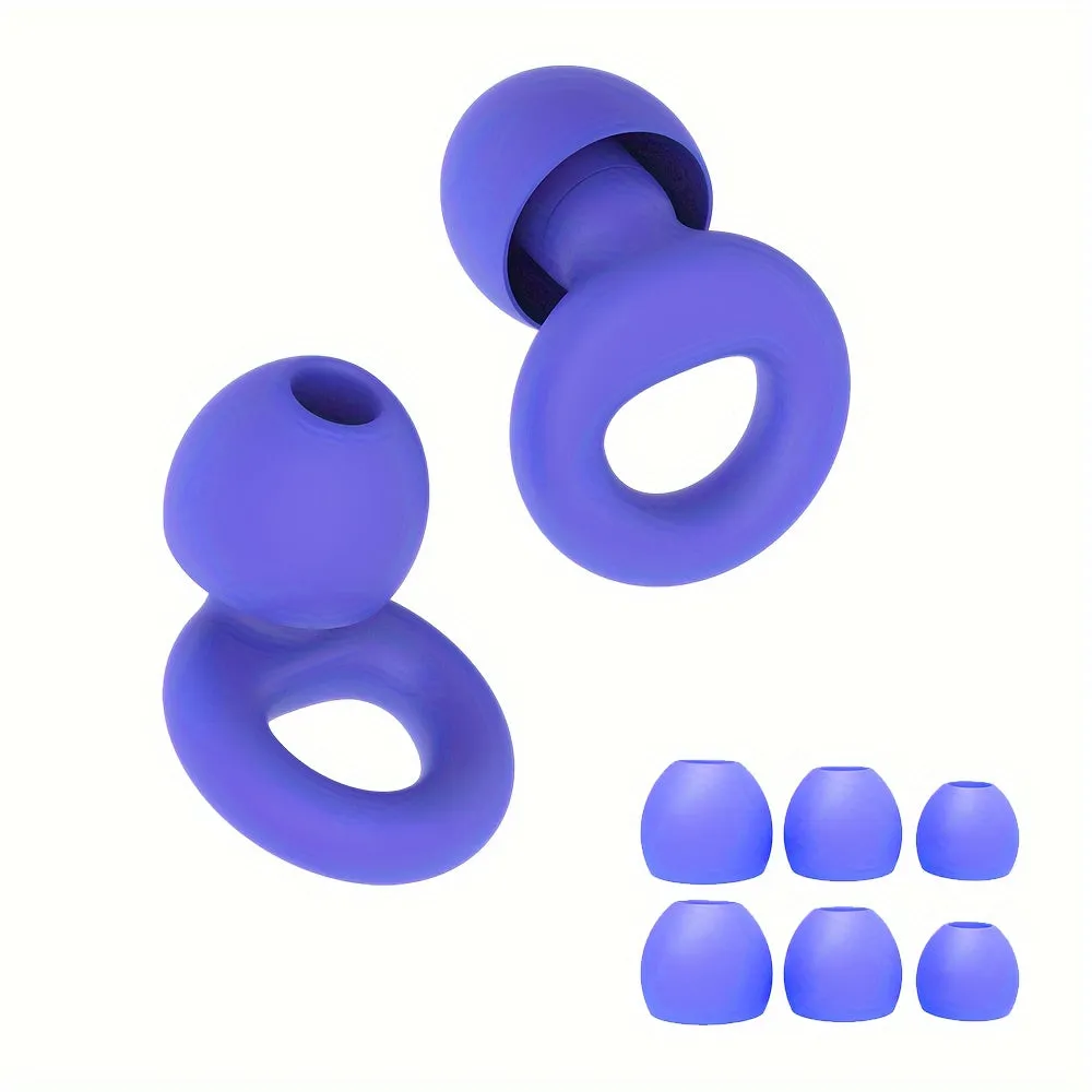 Soft NoiseReducing Ear Plugs for Sleep with 4 Sizes