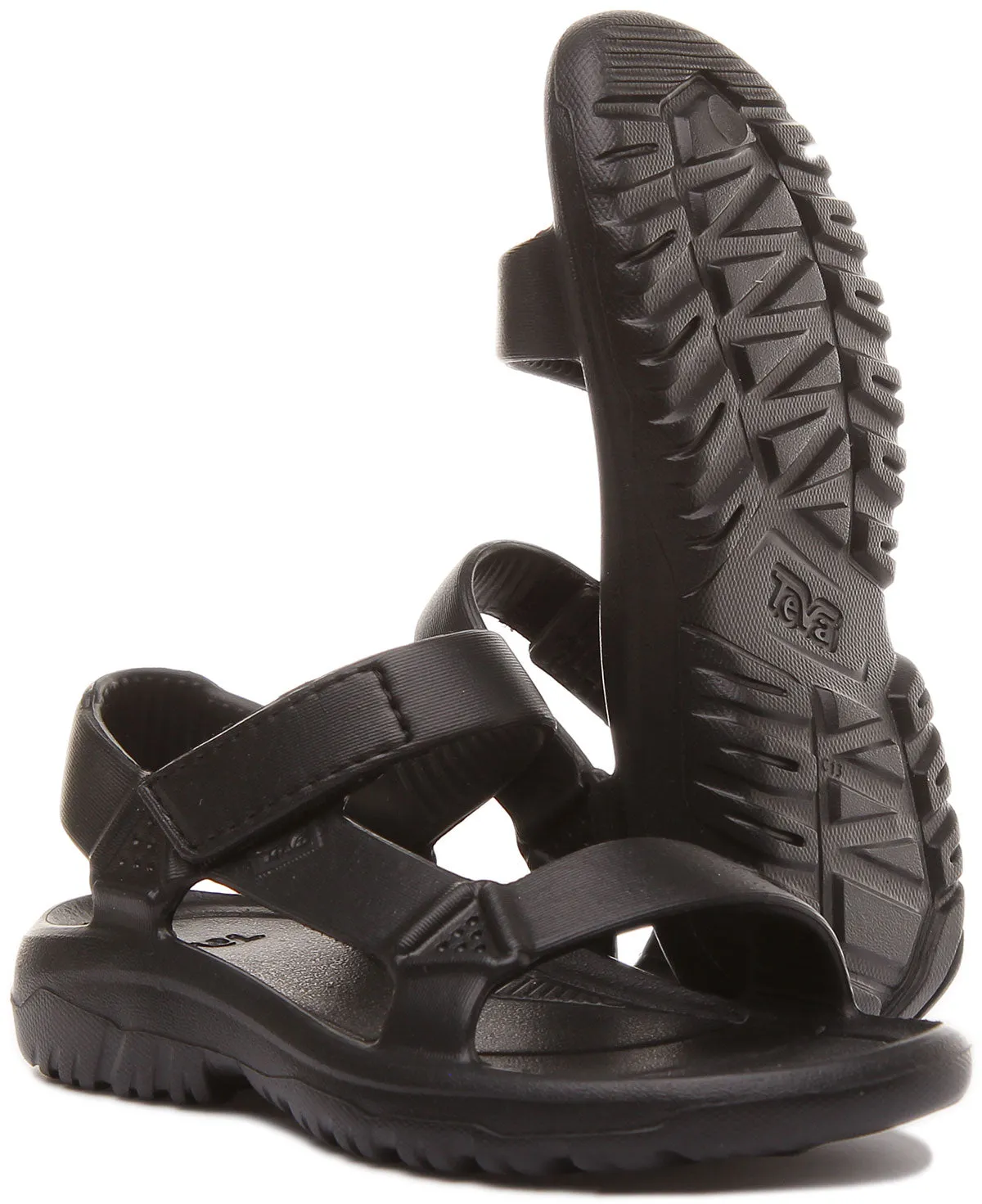 Teva Hurricane Drift in Black For Kids